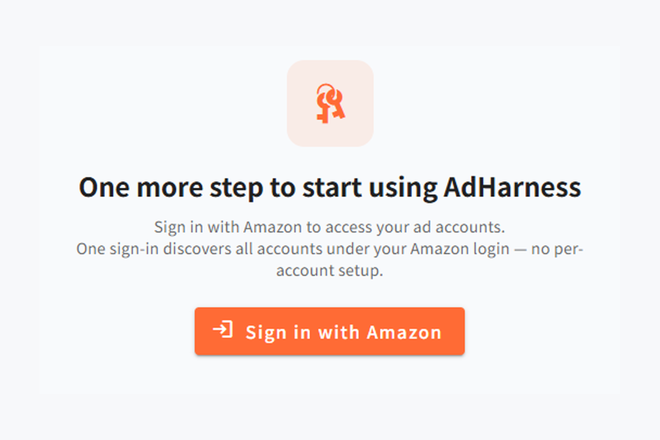 Sign in with Amazon to connect ad accounts